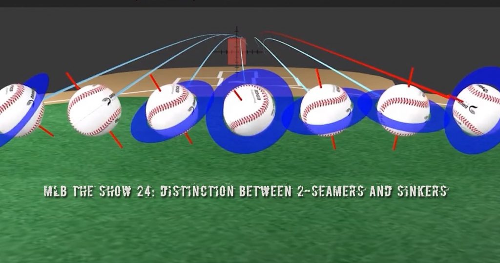 MLB The Show 24: Distinction Between 2-Seamers and Sinkers